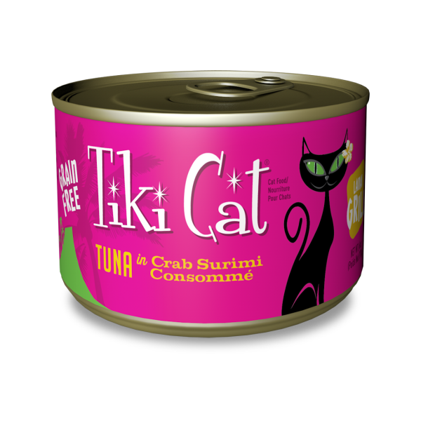 Tiki Cat 6 oz Lanai Grill Tuna Crab Cat Food, Case of 8