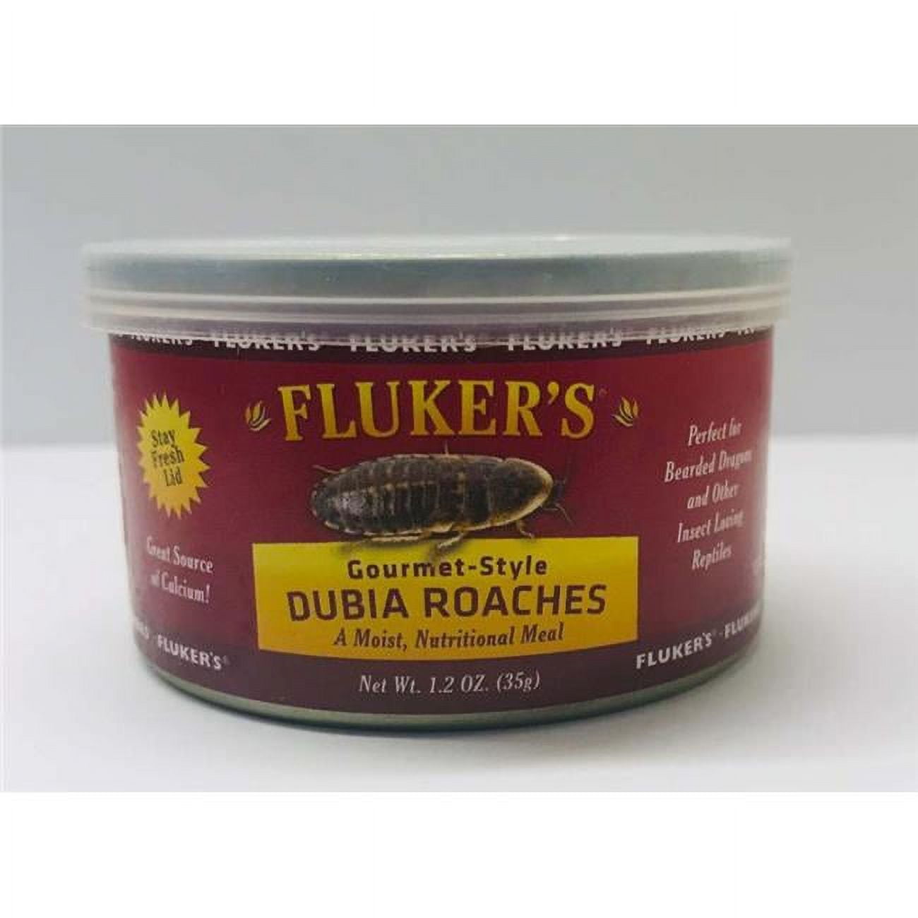 Fluker Labs 091197780059 1.2 oz Gourmet-Style Canned Reptile Dubia Roaches Food