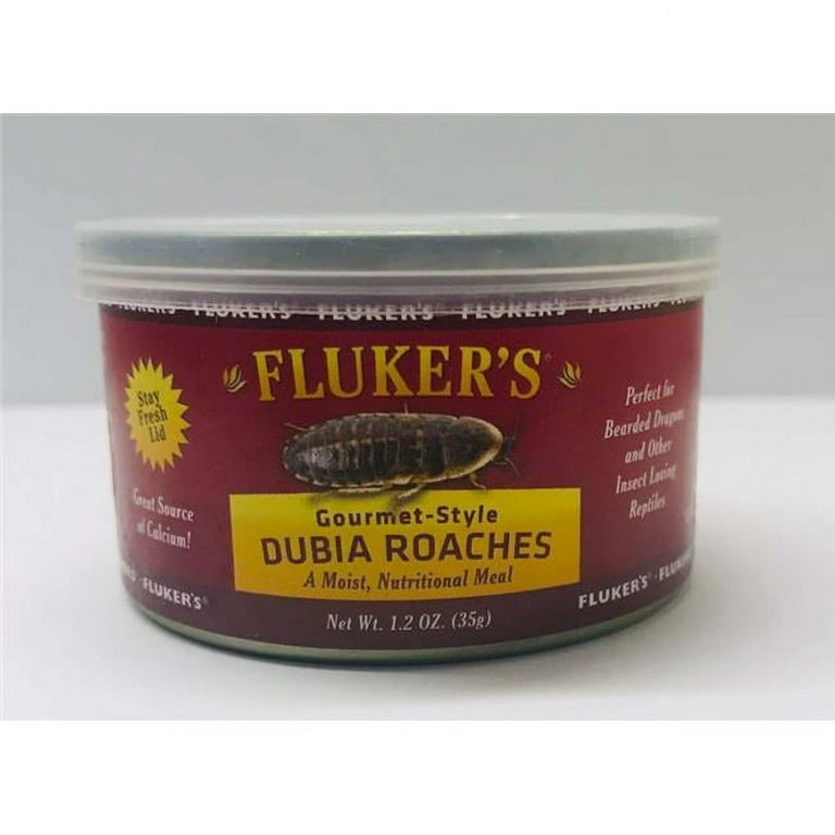 Fluker Labs 091197780059 1.2 oz Gourmet-Style Canned Reptile Dubia Roaches Food