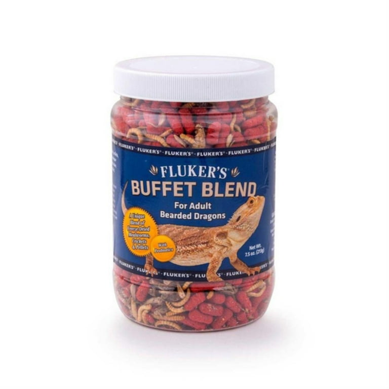 Flukers 7.5 oz Buffet Blend Adult Bearded Dragon - Pack of 36