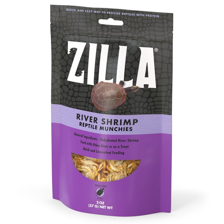 Zilla Reptile Munchies River Shrimp Resealable Bag 2 Ounces