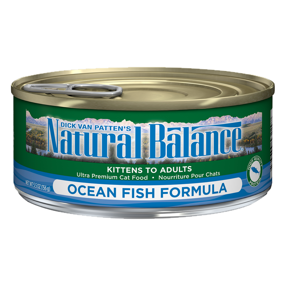 Dick Van Patten's Natural Balance Ocean Fish Canned Cat Food (Case of 24), 5.5 oz.