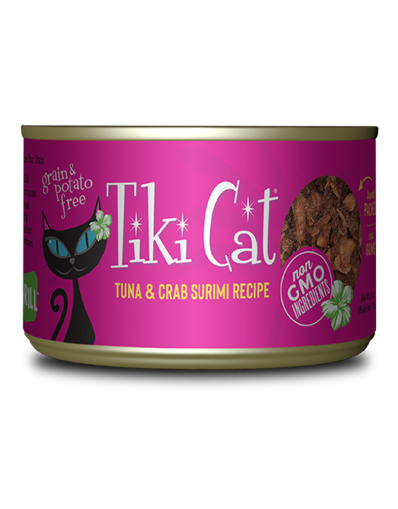 Tiki Cat 6 oz Lanai Grill Tuna Crab Cat Food, Case of 8