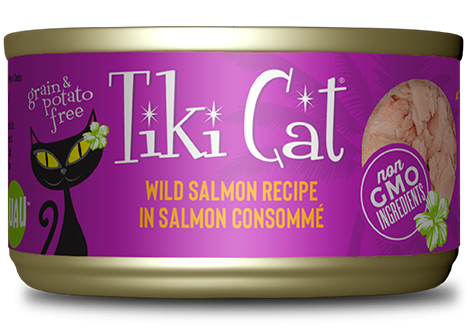 Tiki Cat Wild Salmon & Chicken Recipe In Chicken Consomme - 24 - 2.8oz