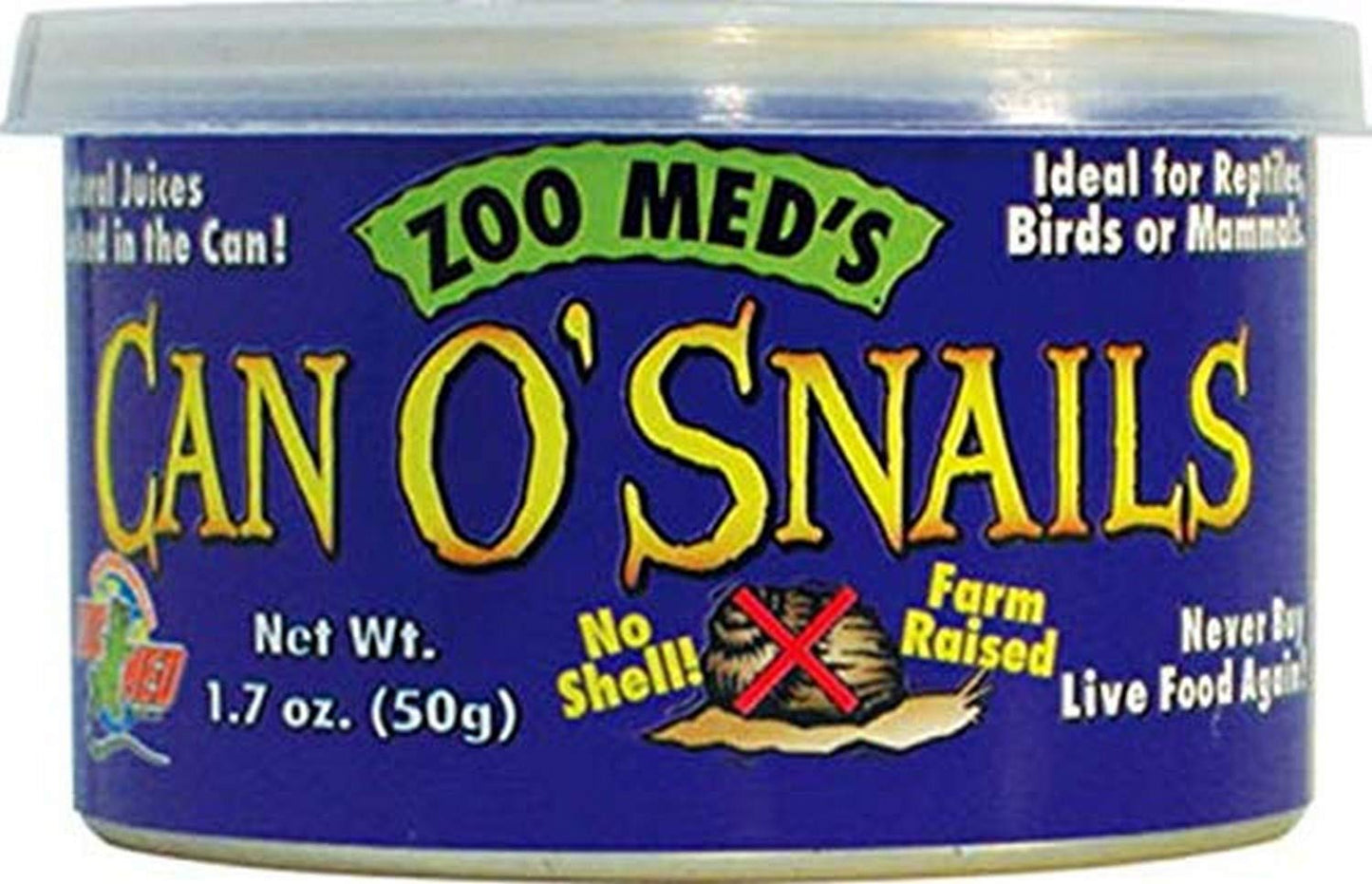 Zoo Med Can O Snails Reptile Bird & Mammal Food 1.7 oz