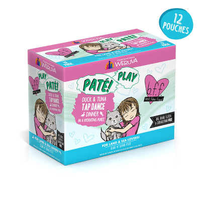 Weruva P.L.A.Y. Tap Dance Duck & Tuna Dinner in a Hydrating Puree Wet Cat Food, 3 oz.