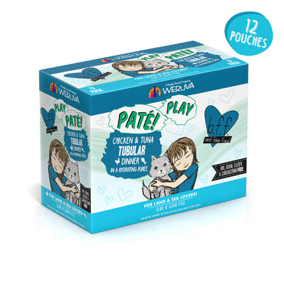 Weruva P.L.A.Y. Tubular Chicken & Tuna Dinner in a Hydrating Puree Wet Cat Food, 3 oz.