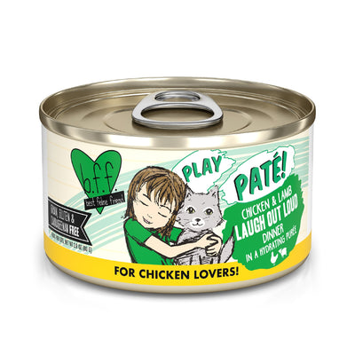 Weruva  P.L.A.Y. Laugh Out Loud Chicken & Lamb Dinner in a Hydrating Puree Wet Cat Food, 5.5 oz.