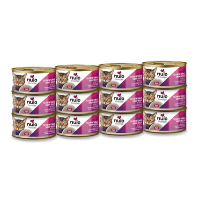 NULO 2.8 oz FreeStyle Cat and Kitten Yellowfin Tuna and Shrimp Pate Canned Cat Food