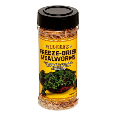 Fluker s Freeze-Dried Mealworms Reptile Bird Turtle Food 1.7 Oz