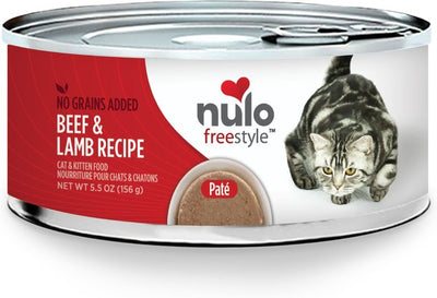 (Case of 24) Nulo Freestyle Grain-Free Beef & Lamb Wet Cat Food 5.5 oz