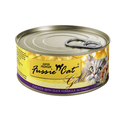 Fussie Cat: Super Premium, Chicken w/ Duck, 2.82 oz.