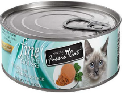 Fussie Cat: Fine Dining, Tuna, w/ Pumpkin, 2.47 oz.