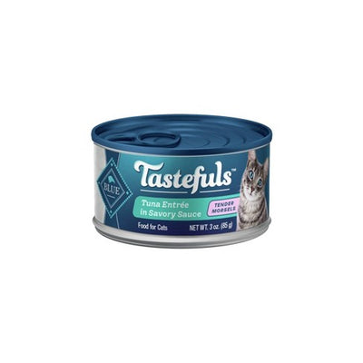 Blue Buffalo Tastefuls Tuna Entree in Gravy Morsels Wet Cat Food   3oz