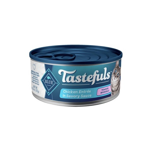 Blue Buffalo Tastefuls Natural Tender Morsels Wet Cat Food with Chicken Entrée   3oz