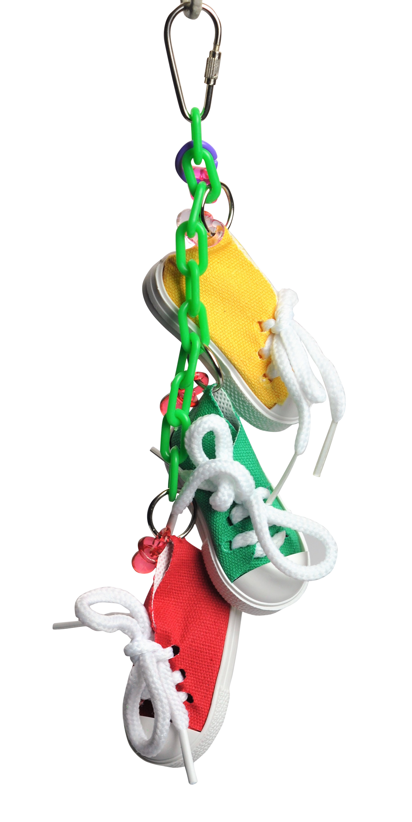A&E Happy Beaks Sneakers on a Line Bird Toy