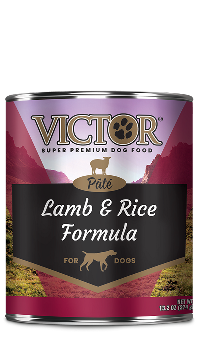 VICTOR Pate Lamb & Rice Formula Canned Dog Food, 13.2 Oz