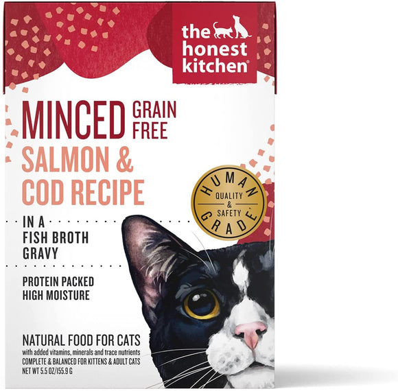 Honest Kitchen 850012047865 5.5 oz Minced Salmon Cod Recipe Cat Food