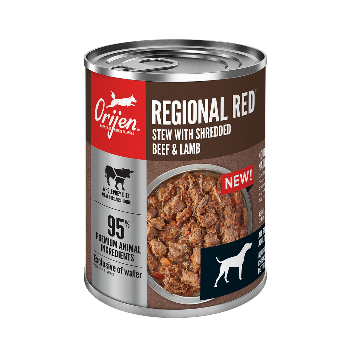 Orijen® Regional Red Recipe Stew with Shredded Beef & Lamb Dog Food 12.8oz