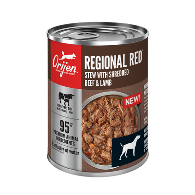 Orijen® Regional Red Recipe Stew with Shredded Beef & Lamb Dog Food 12.8oz