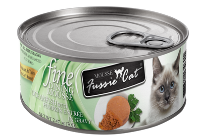 Fussie Cat: Fine Dining, Oceanfish w/Pumpkin, 2.47 oz.