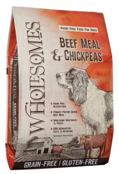 WHOLESOMES Beef & Chickpeas Dry Dog Food 35 LB