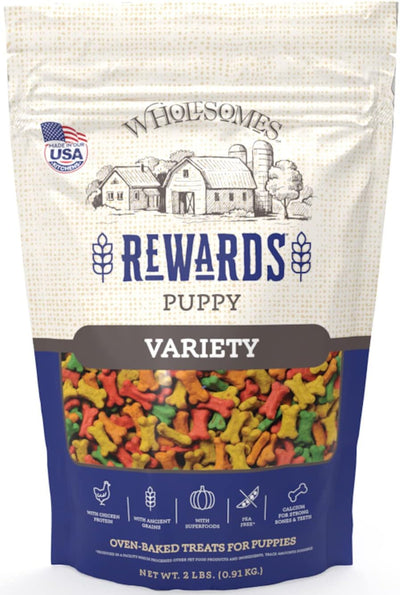 WHOLESOMES Rewards Puppy Originals Biscuit Dog Treats 32 OZ
