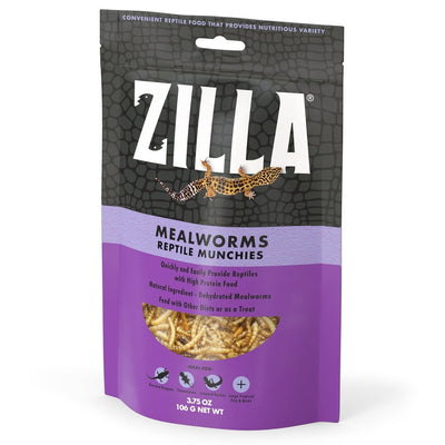 Zilla Reptile Munchies Mealworm Resealable Bag 3.75 Ounces