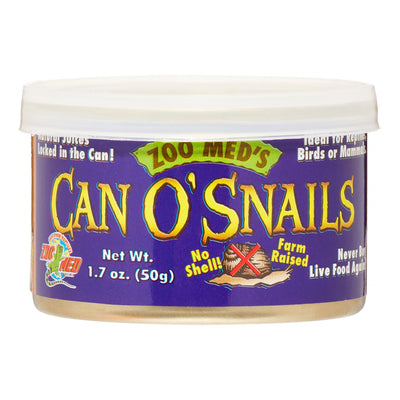 Zoo Med Can O Snails Reptile Bird & Mammal Food 1.7 oz