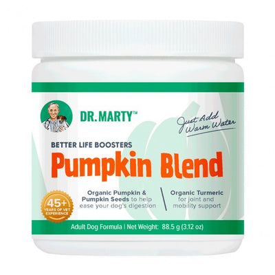 Dr. Marty Pumpkin Blend Better Life Boosters Powdered Supplement for Dogs 3.12 oz.