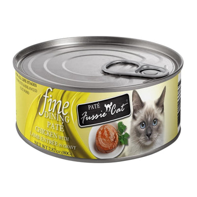 Fussie Cat: Fine Dining, Chicken w/ Lamb, 2.82 oz. Case