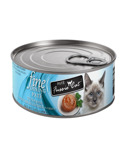 Fussie Cat: Fine Dining Pate, Tuna w/ Vegetables, 2.82 oz.